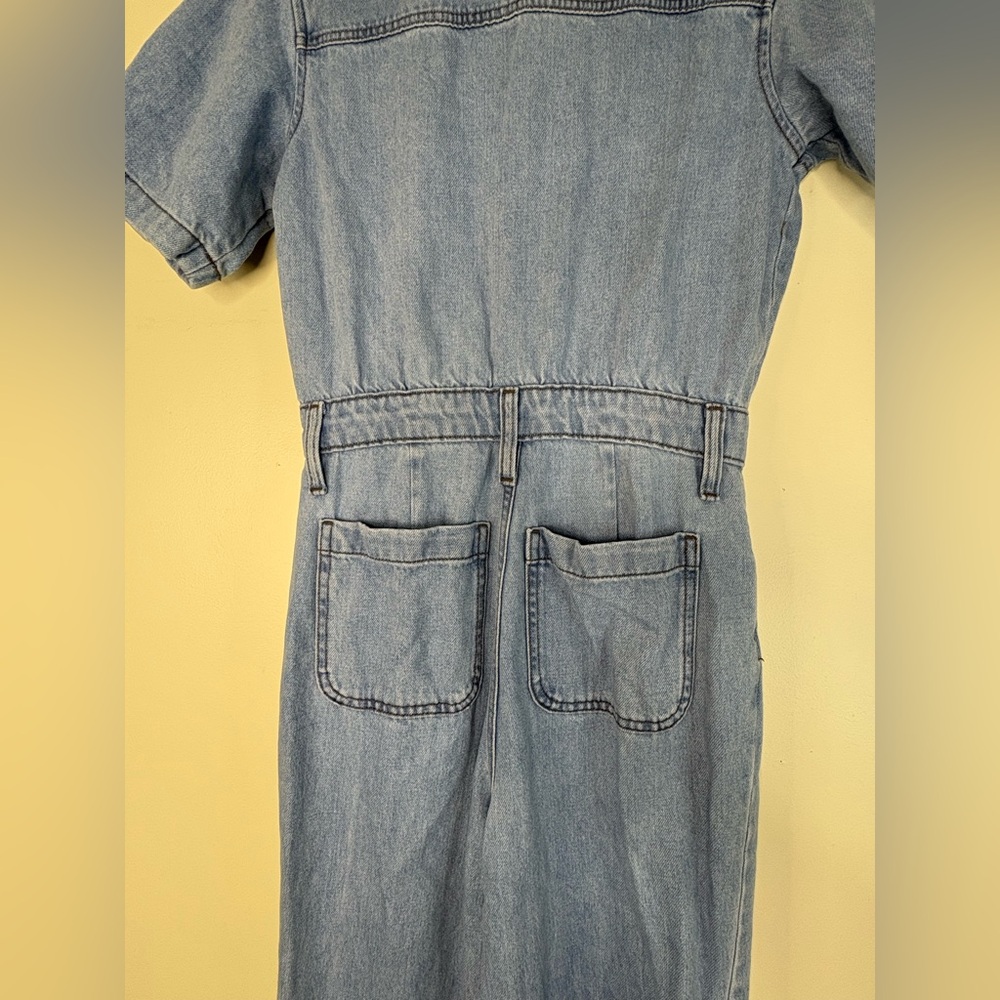 Women's Denim coverall-Jumpsuit - Picture 6 of 8